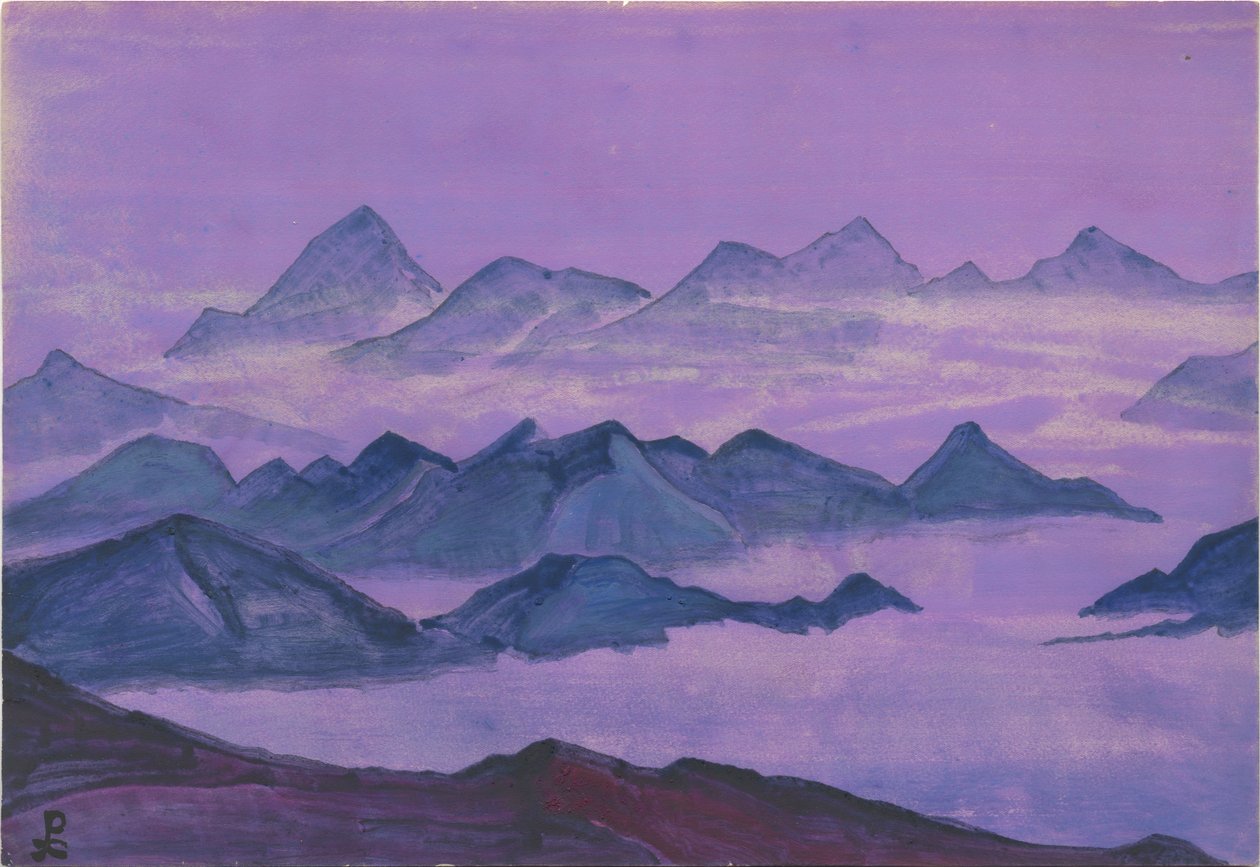 Himalaje. Karta albumu, 1934 autorstwa Nicholas Roerich