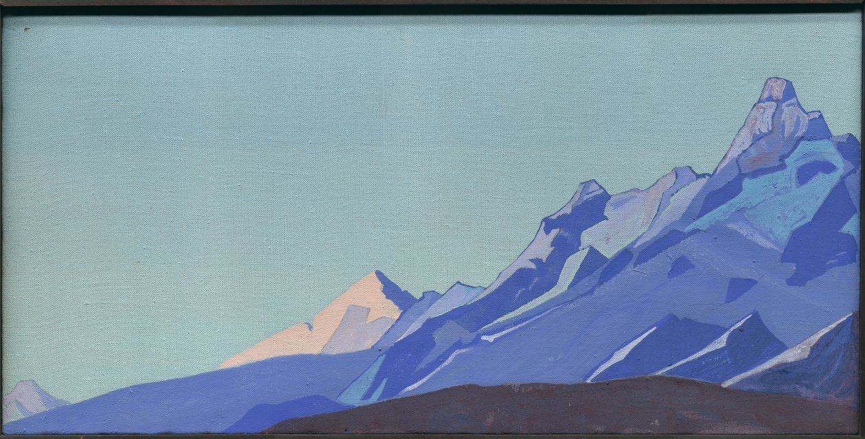Himalaje, Wieczór, 1933 autorstwa Nicholas Roerich