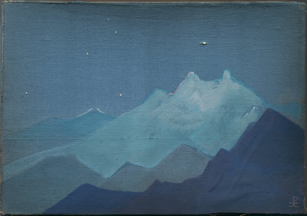 Himalaje, Góry Księżycowe, szkic, 1933 autorstwa Nicholas Roerich