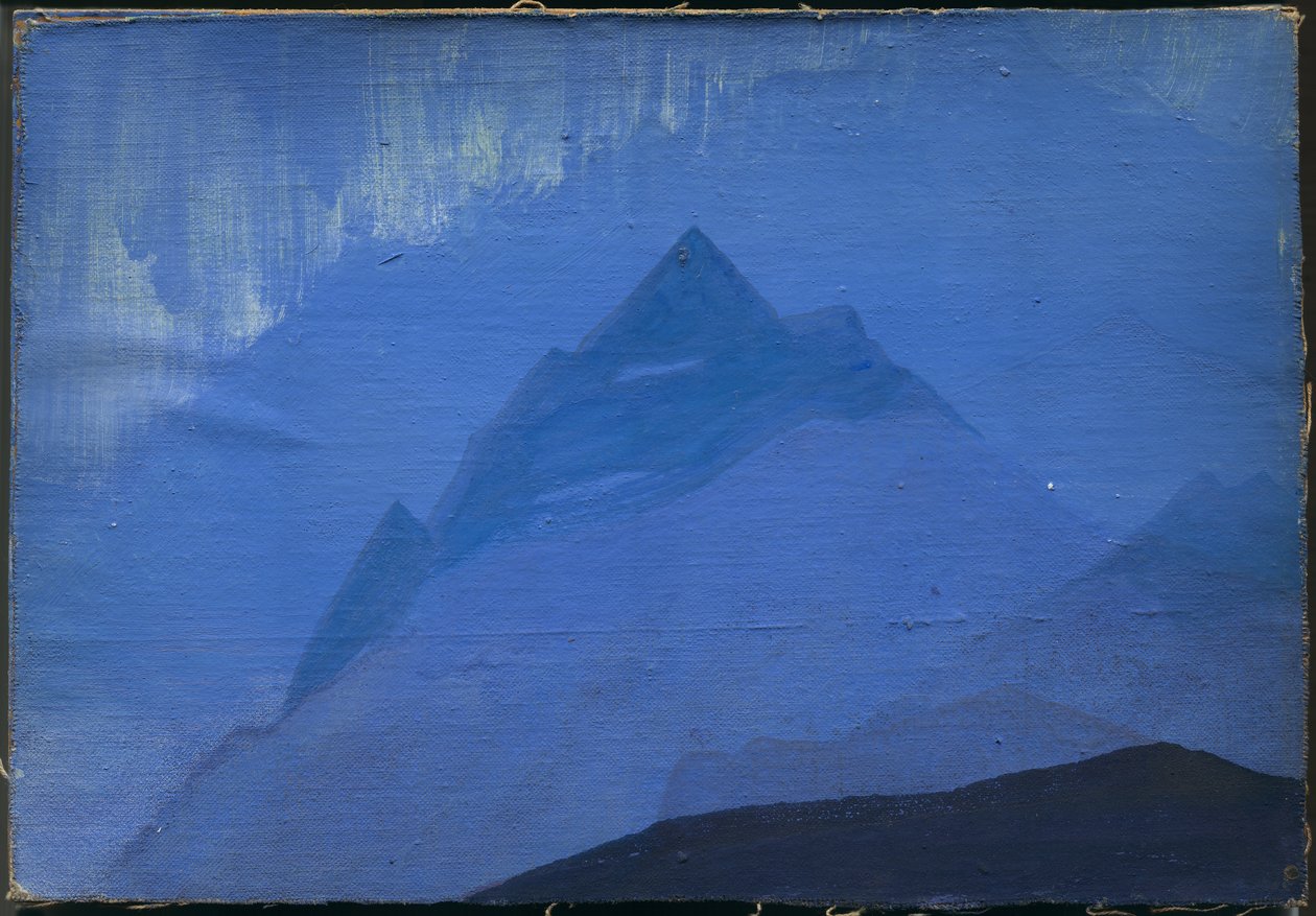 Himalaje, Deszcz, 1933 autorstwa Nicholas Roerich