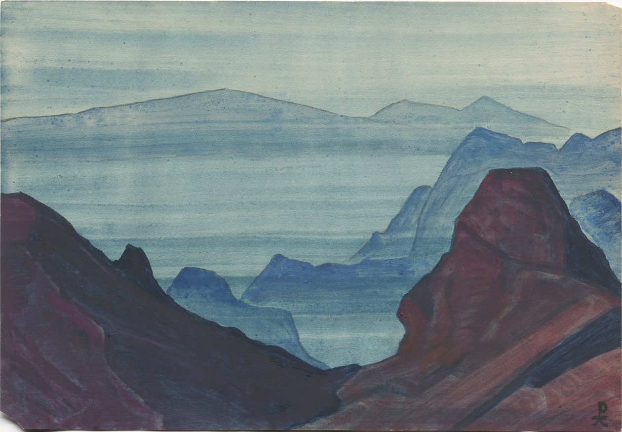 Himalaje, karta albumu, 1934 autorstwa Nicholas Roerich