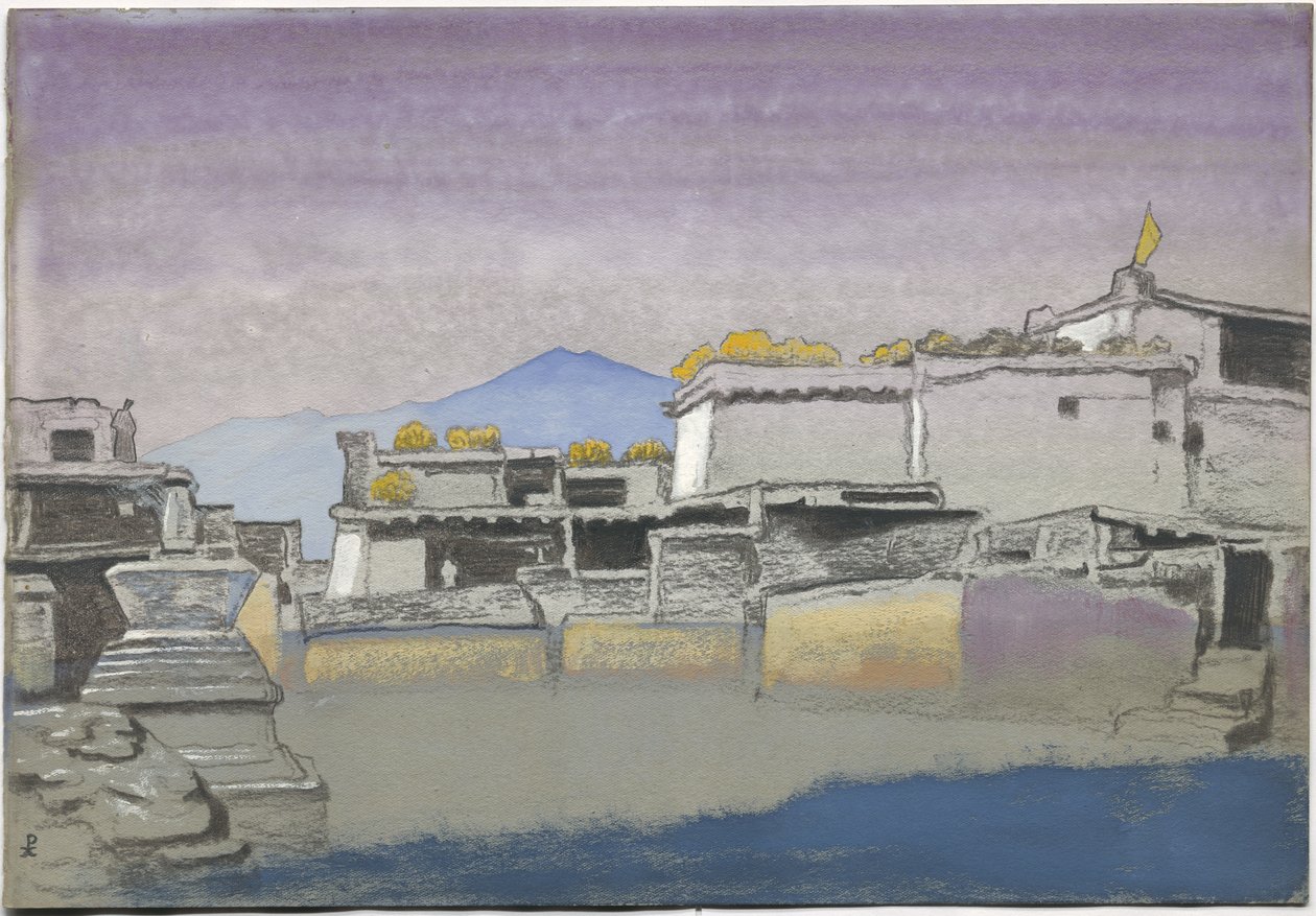 Kardang, studium, 1932 autorstwa Nicholas Roerich
