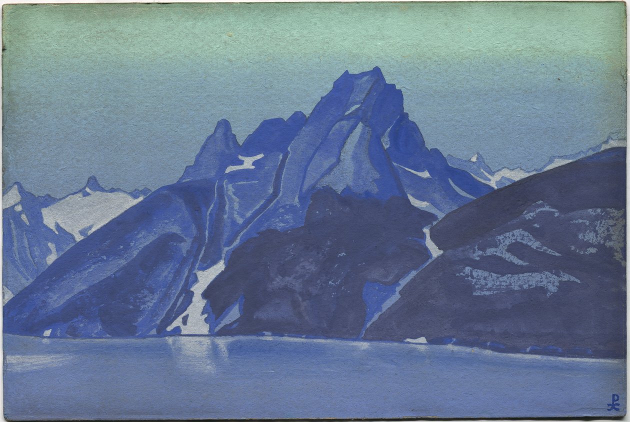 Jezioro Nagów, Kaszmir, 1936 autorstwa Nicholas Roerich