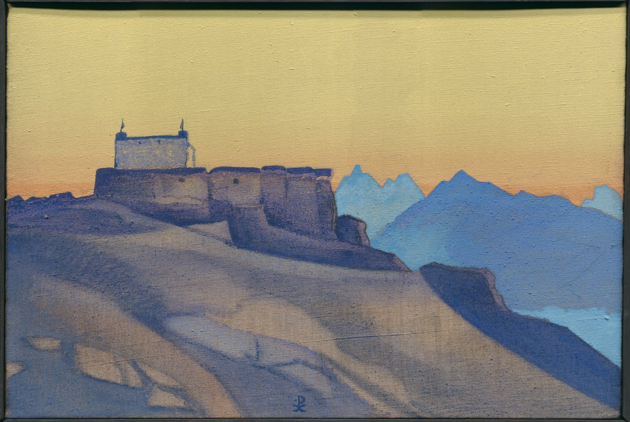 Klasztor, Sissu, 1932 autorstwa Nicholas Roerich