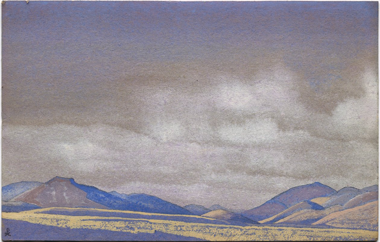 Mongolia, Wzgórza Chahar, 1936 autorstwa Nicholas Roerich