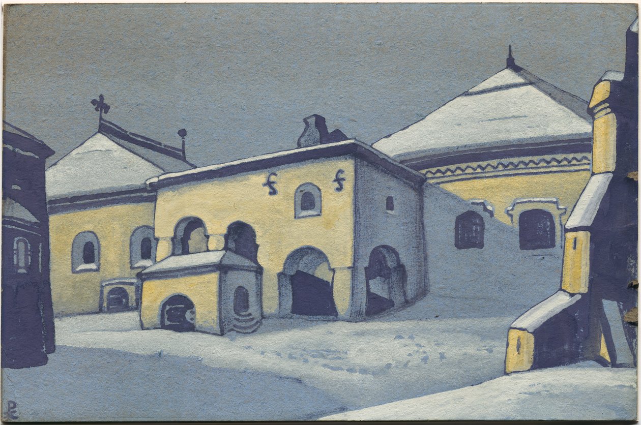 Stary Psków, 1936 autorstwa Nicholas Roerich