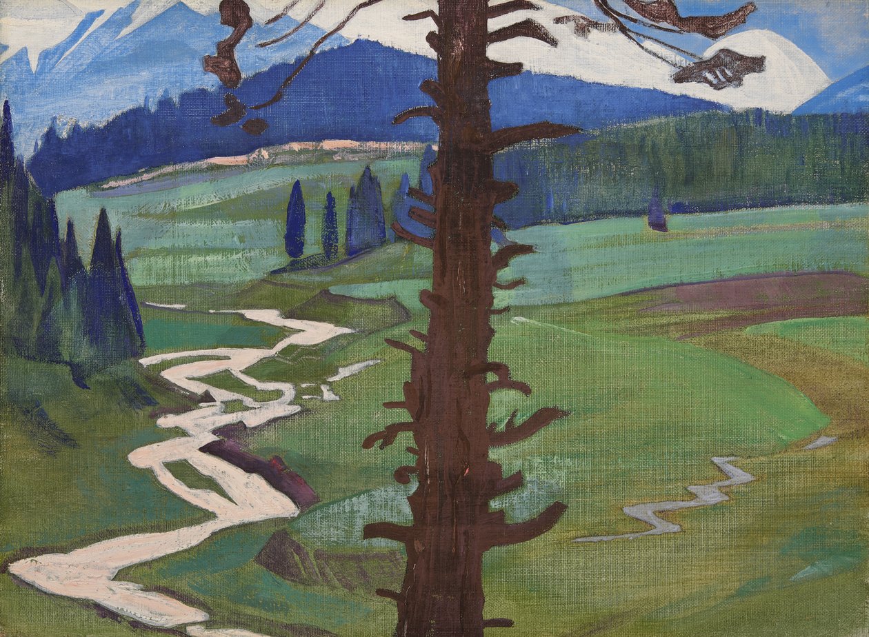 Pir Panjal, z serii o tym samym tytule, 1925 autorstwa Nicholas Roerich