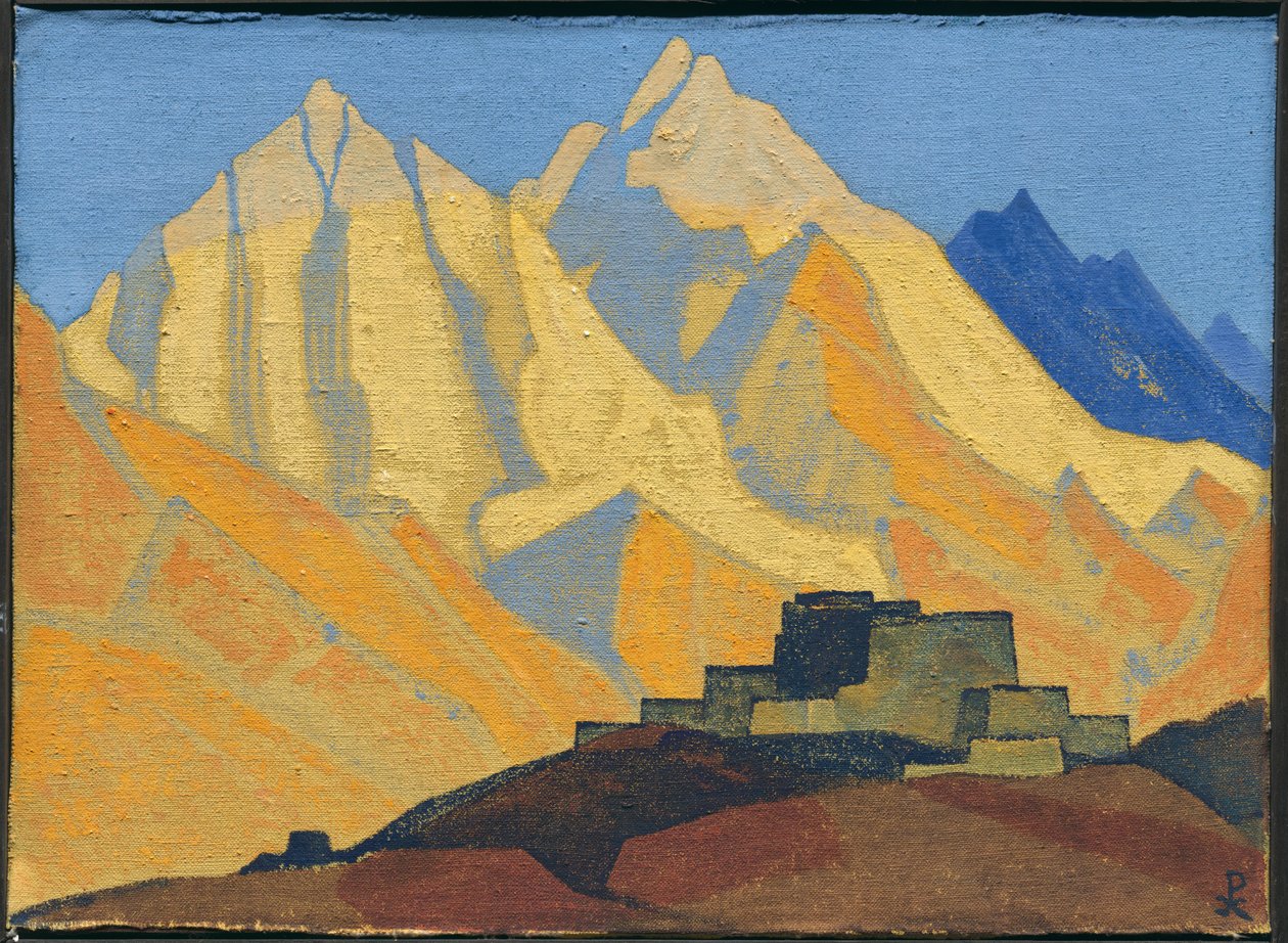 Święte Himalaje, 1933 autorstwa Nicholas Roerich