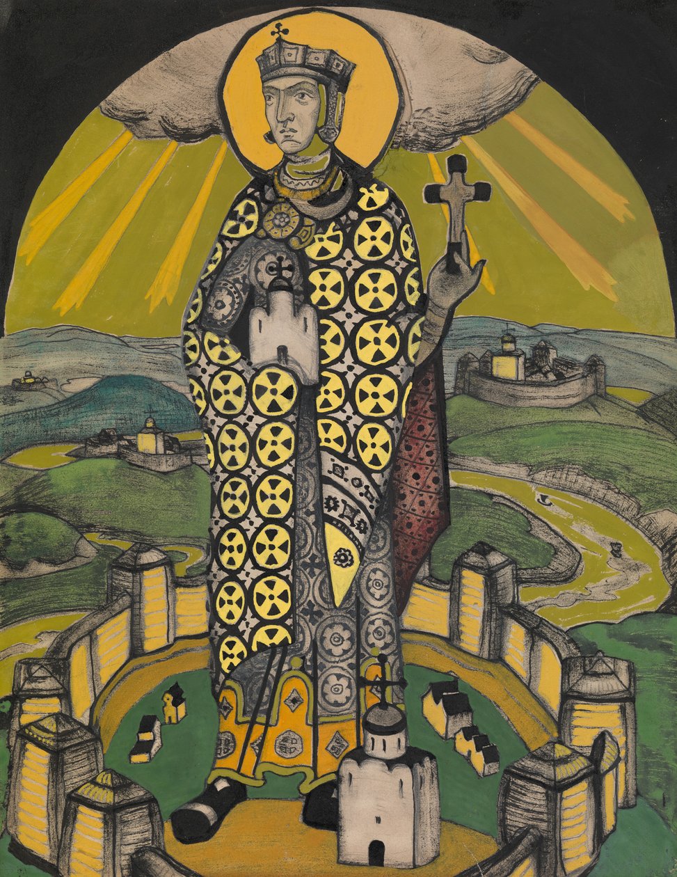 Święta Olga, księżna Kijowa autorstwa Nikolai Konstantinowitsch Roerich