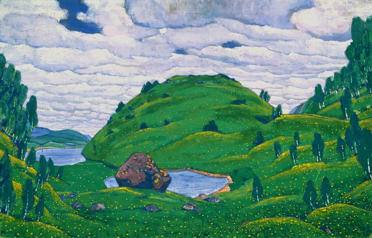 Szkic do „Święta wiosny” Igora Strawińskiego autorstwa Nicholas Roerich