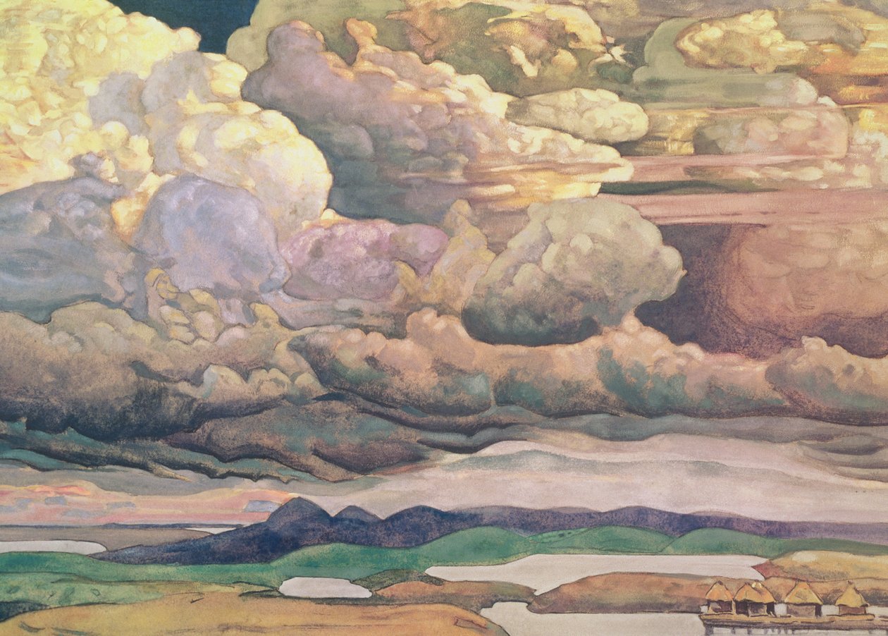 Pejzaż nieba, 1912 autorstwa Nicholas Roerich