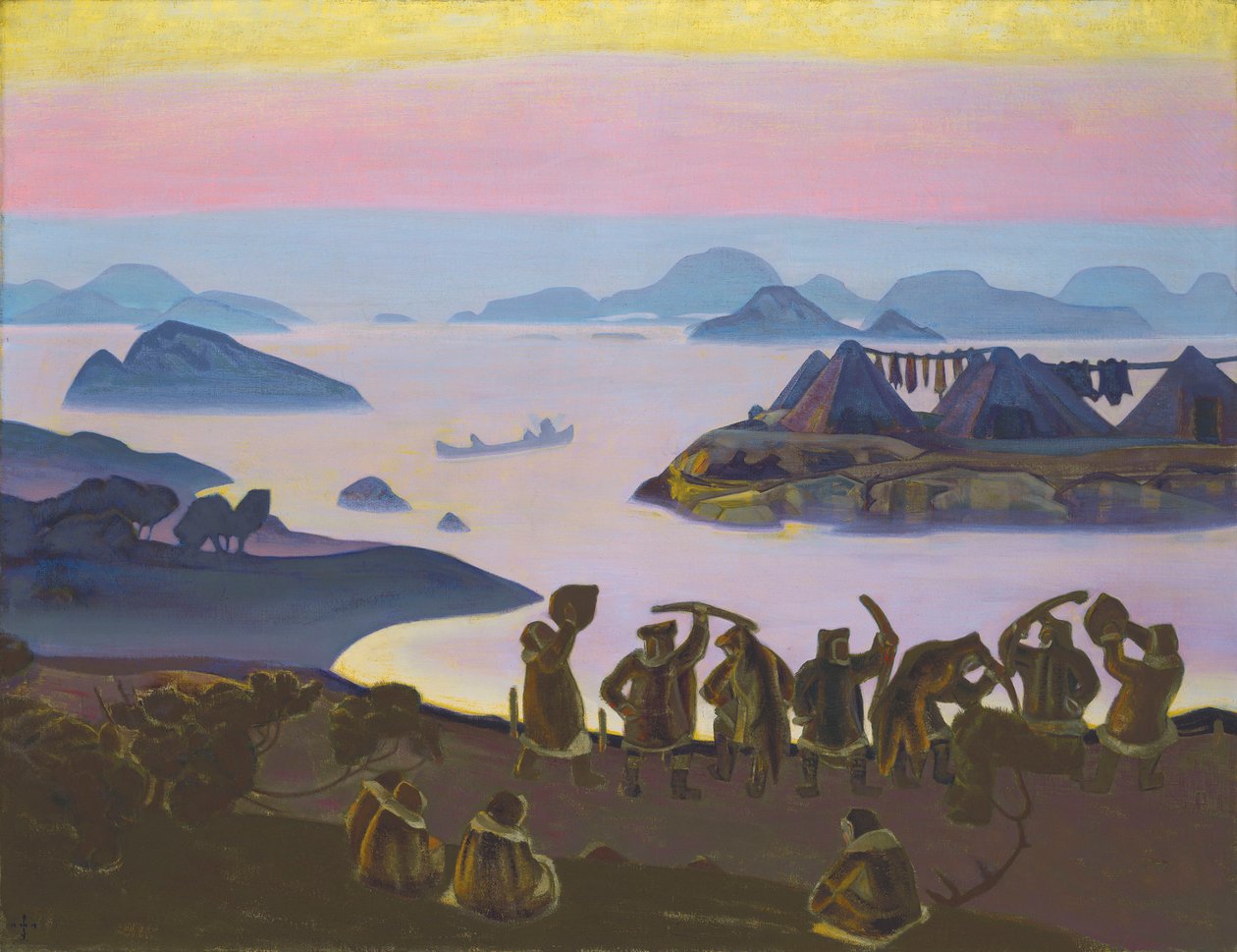 Zew słońca, 1919. autorstwa Nicholas Roerich
