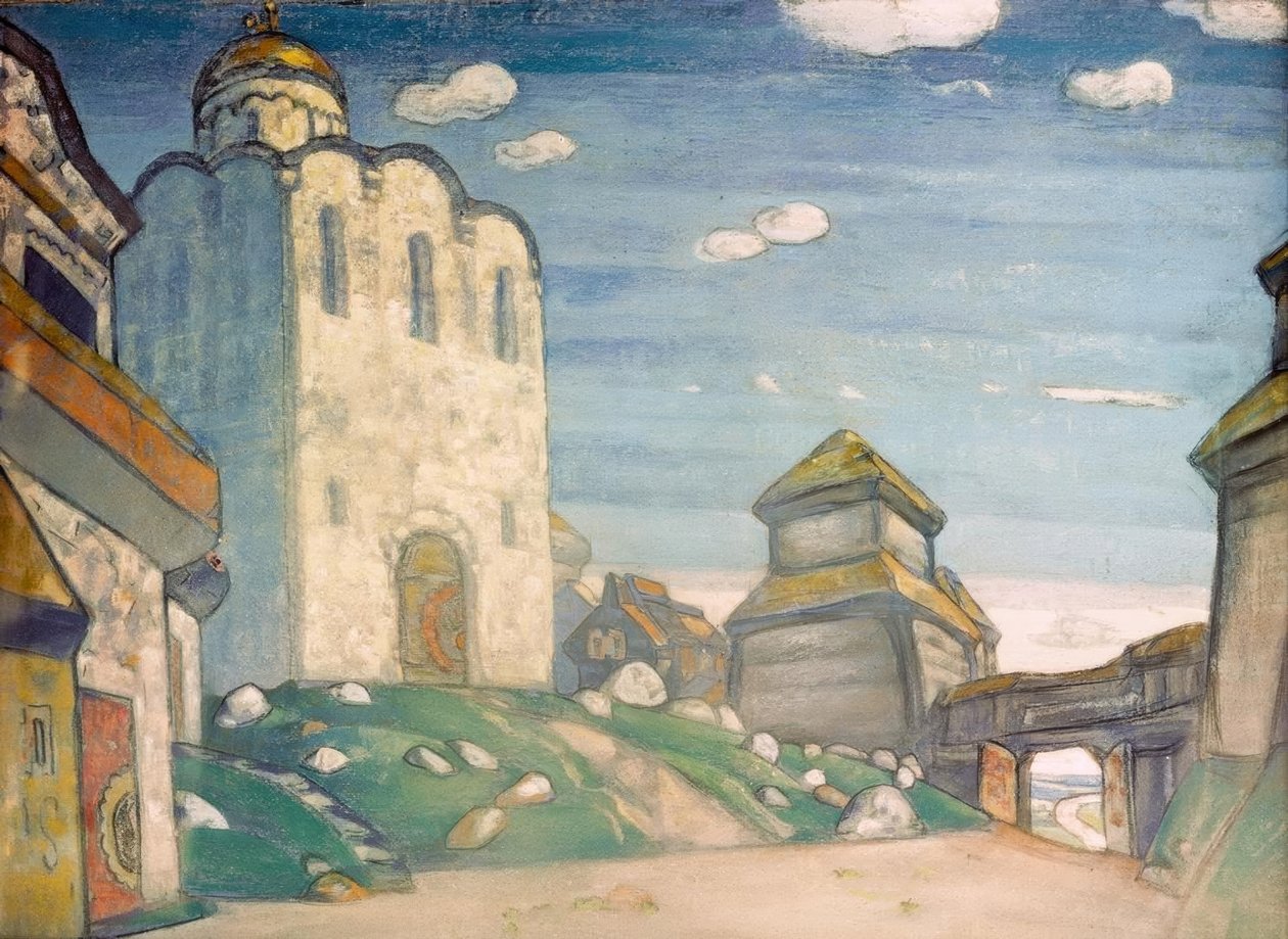 Katedra w Putivl autorstwa Nicholas Roerich