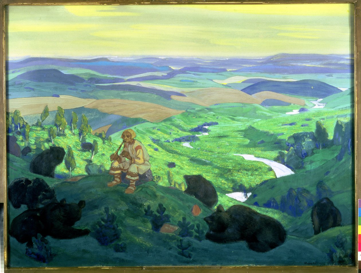 Ojcowie, 1912 autorstwa Nicholas Roerich