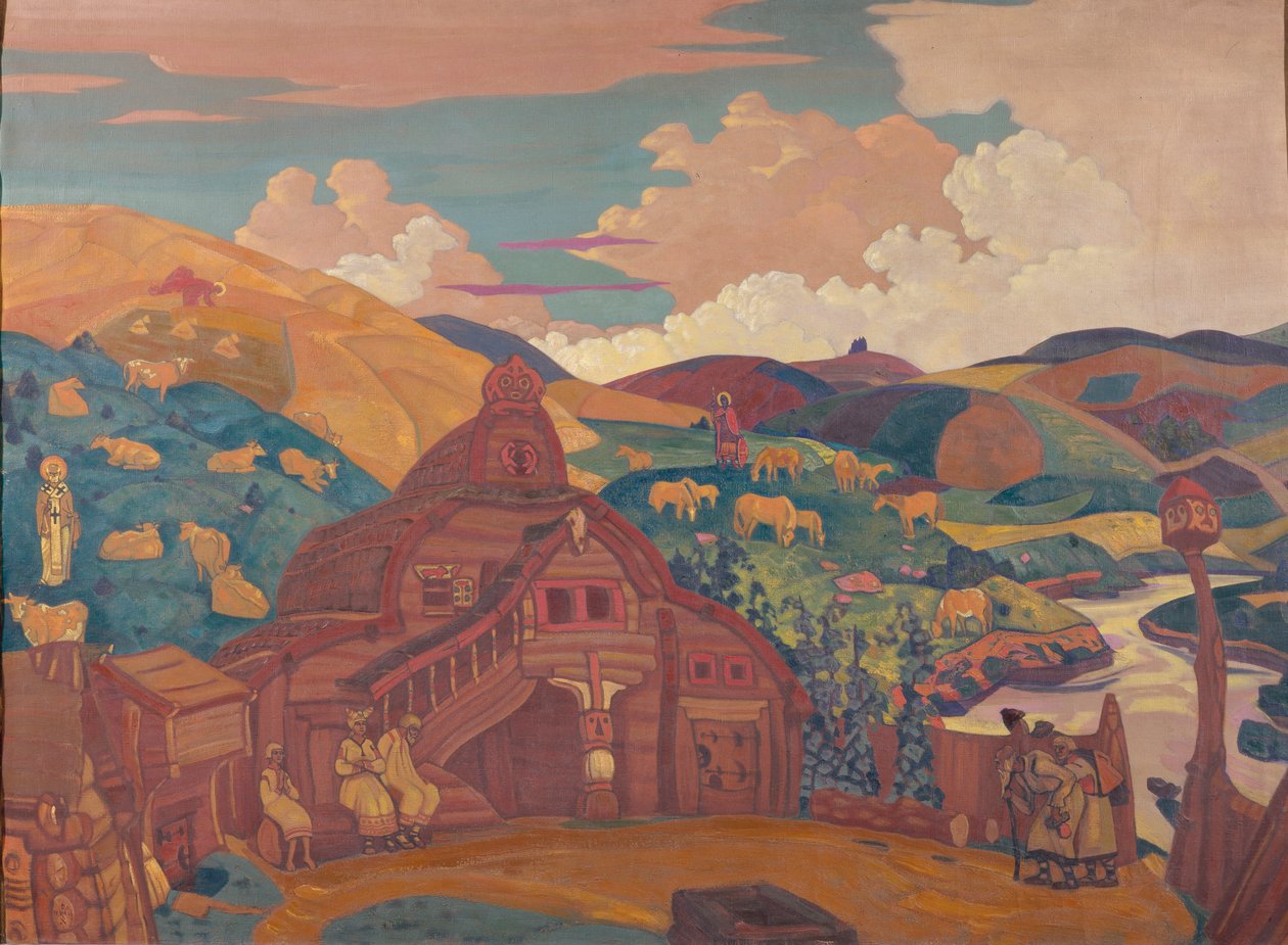 Trzy radości, 1916 autorstwa Nikolai Konstantinowitsch Roerich