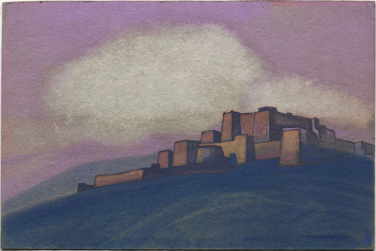Twierdza tybetańska, 1936 autorstwa Nicholas Roerich
