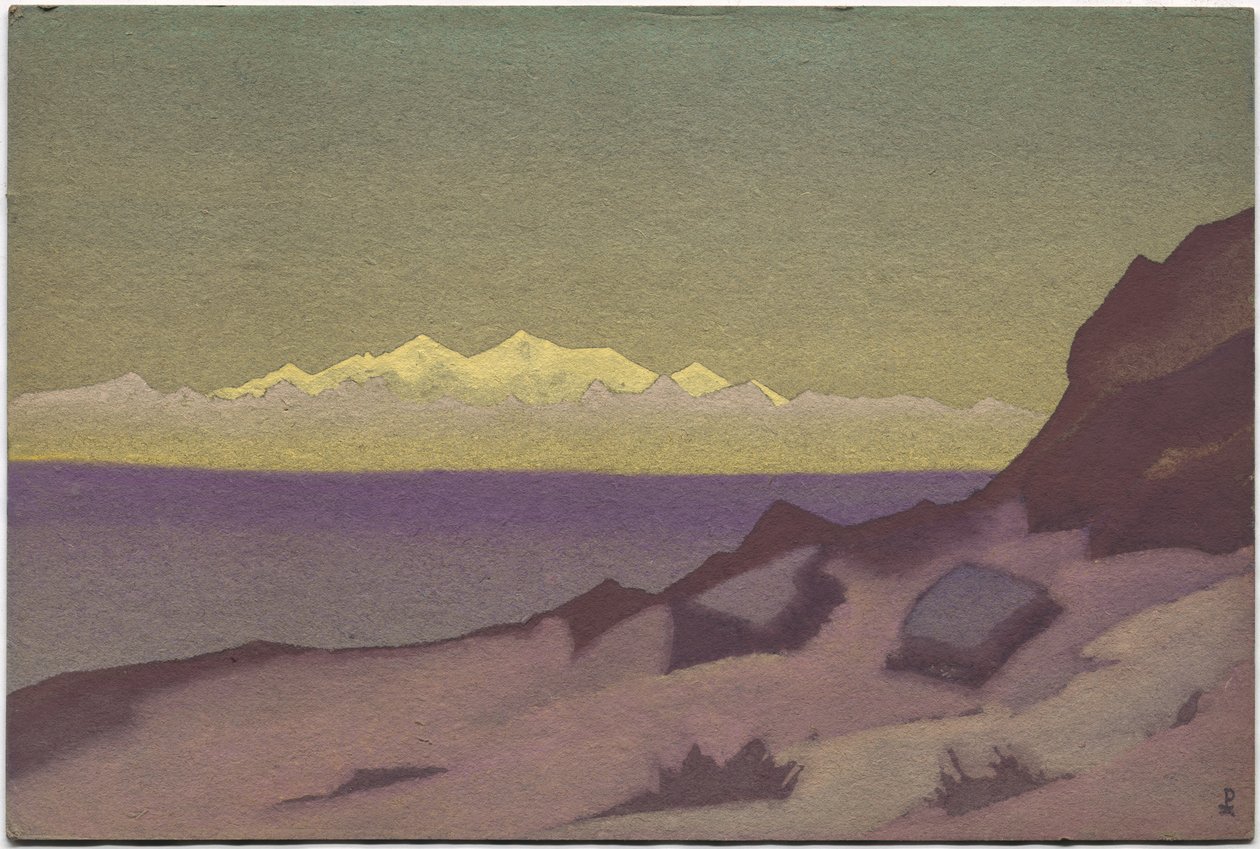 Granica tybetańska, Caidam, 1936 autorstwa Nicholas Roerich