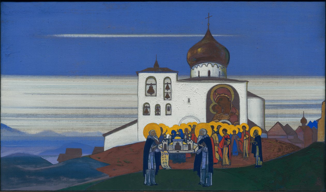 Zwenigorod, 1933 autorstwa Nicholas Roerich