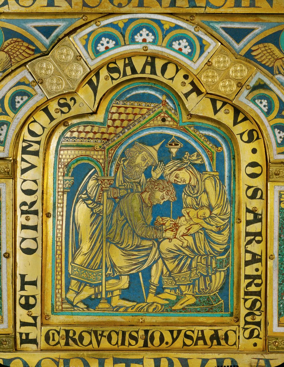 Obrzezanie Izaaka ... (emalia na złoconej miedzi) autorstwa Nicholas of Verdun