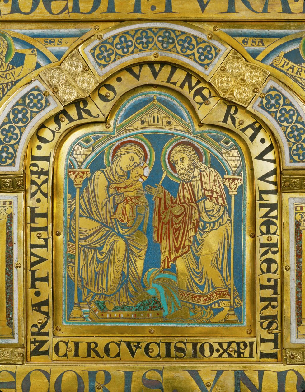 Obrzezanie Jezusa ... (emalia na złoconej miedzi) autorstwa Nicholas of Verdun