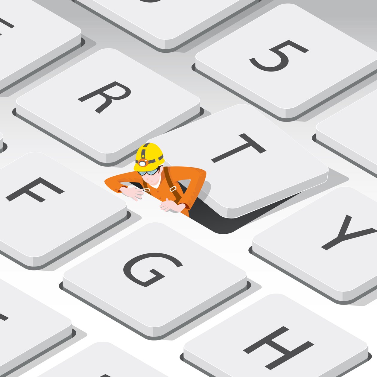 The Keyboard Cleaner, 2023 (wersja cyfrowa) autorstwa Nick Diggory