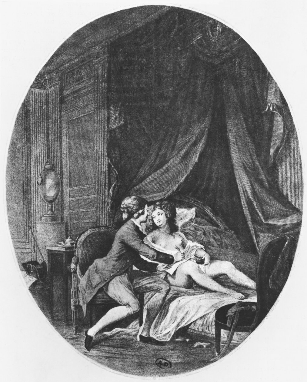 Valmont i Emilie, ilustracja z "Les Liaisons Dangereuses" Pierre
