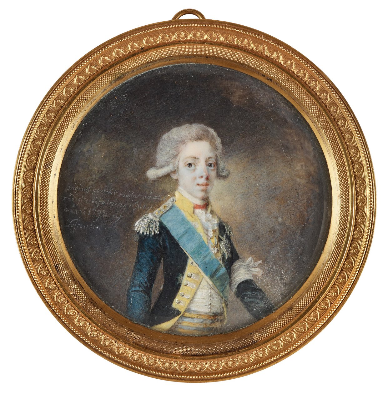 Portret Gustawa IV Adolfa Szwecji, 1792 autorstwa Niclas Lafrensen