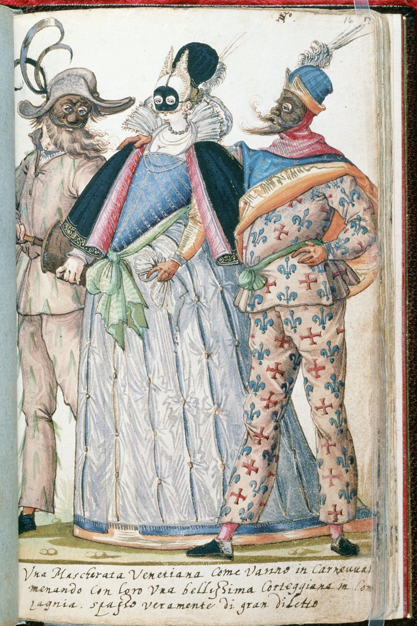 MS W.477 fol.16 Iluminacja z księgi strojów Kippella, ok.1588 autorstwa Niclauss Kippell