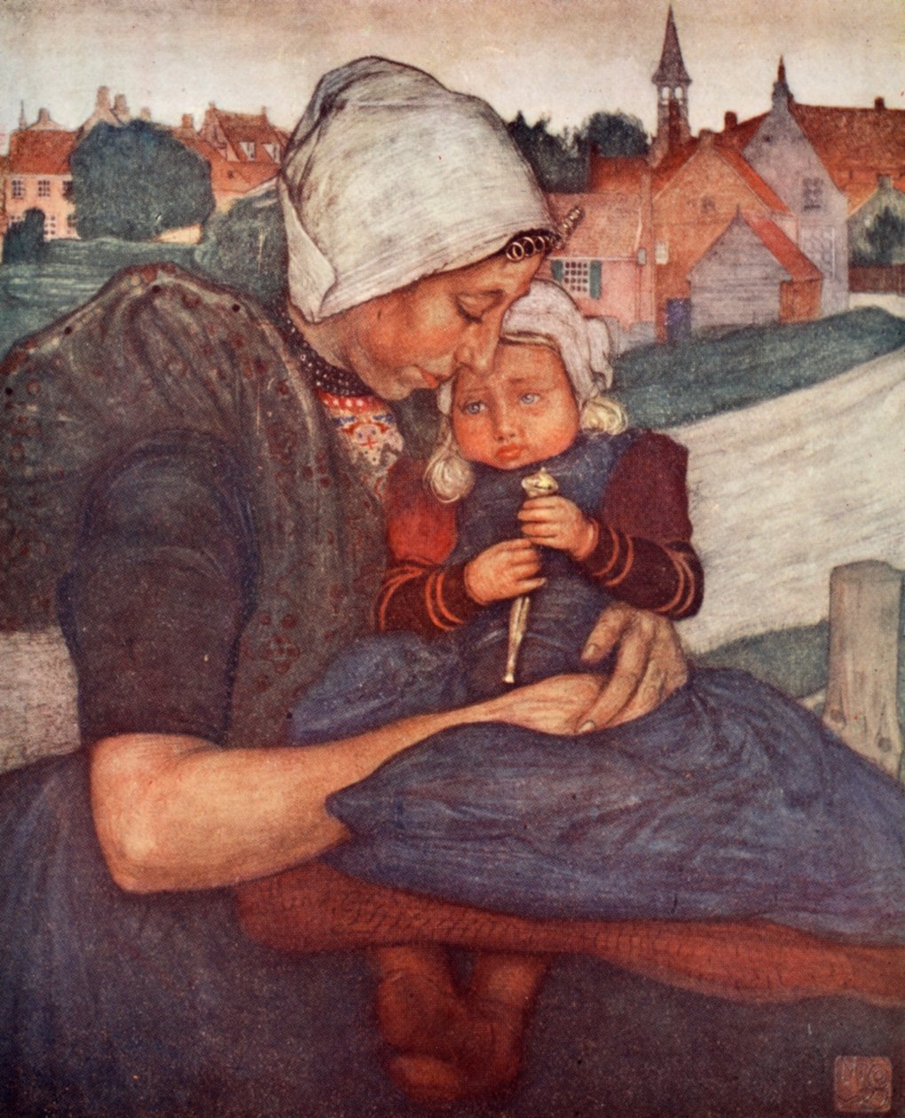 Matka i dziecko Axela, 1904 autorstwa Nico Jungman