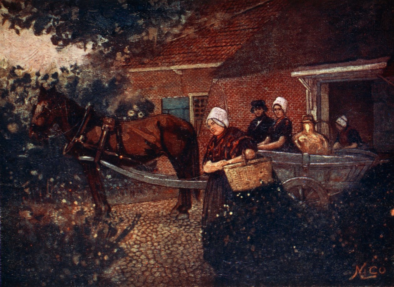 Wózek na mleko Walcheren, 1904 autorstwa Nico Jungman