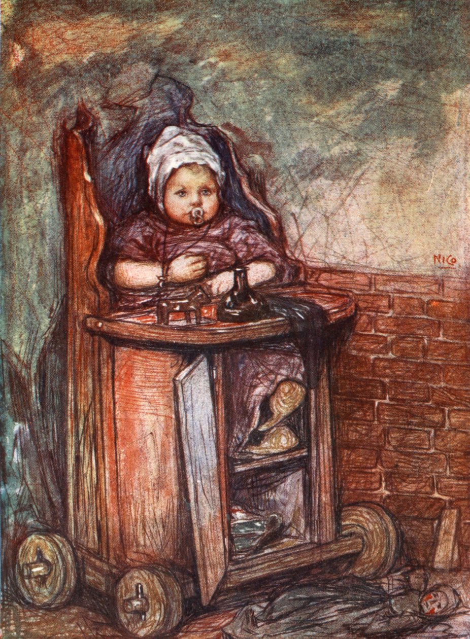 Dziecko na krześle, 1904 autorstwa Nico Jungman