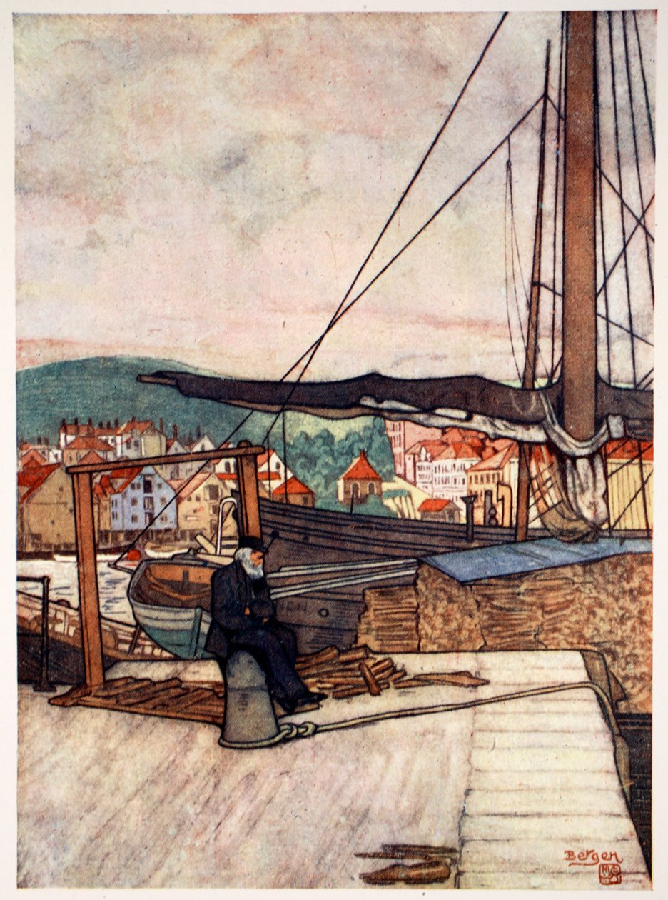 Bergen, 1905 autorstwa Nico Jungman