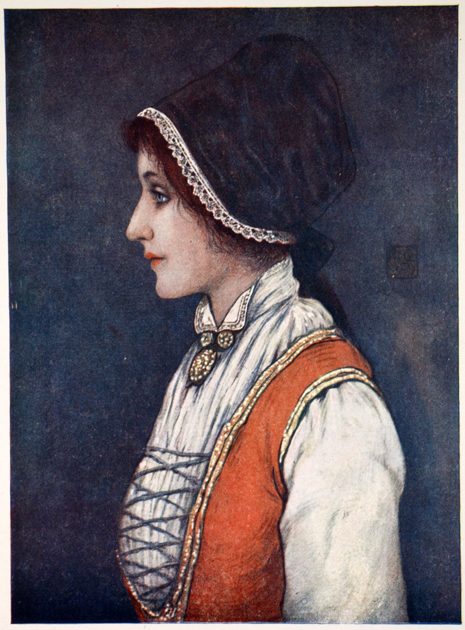 Kostium noszony w dzielnicy Bergen, 1905 autorstwa Nico Jungman