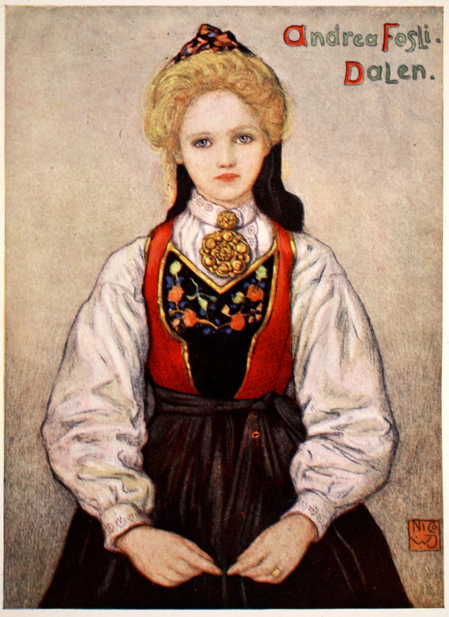 Wiejska dziewczyna z Dalen, 1905 autorstwa Nico Jungman