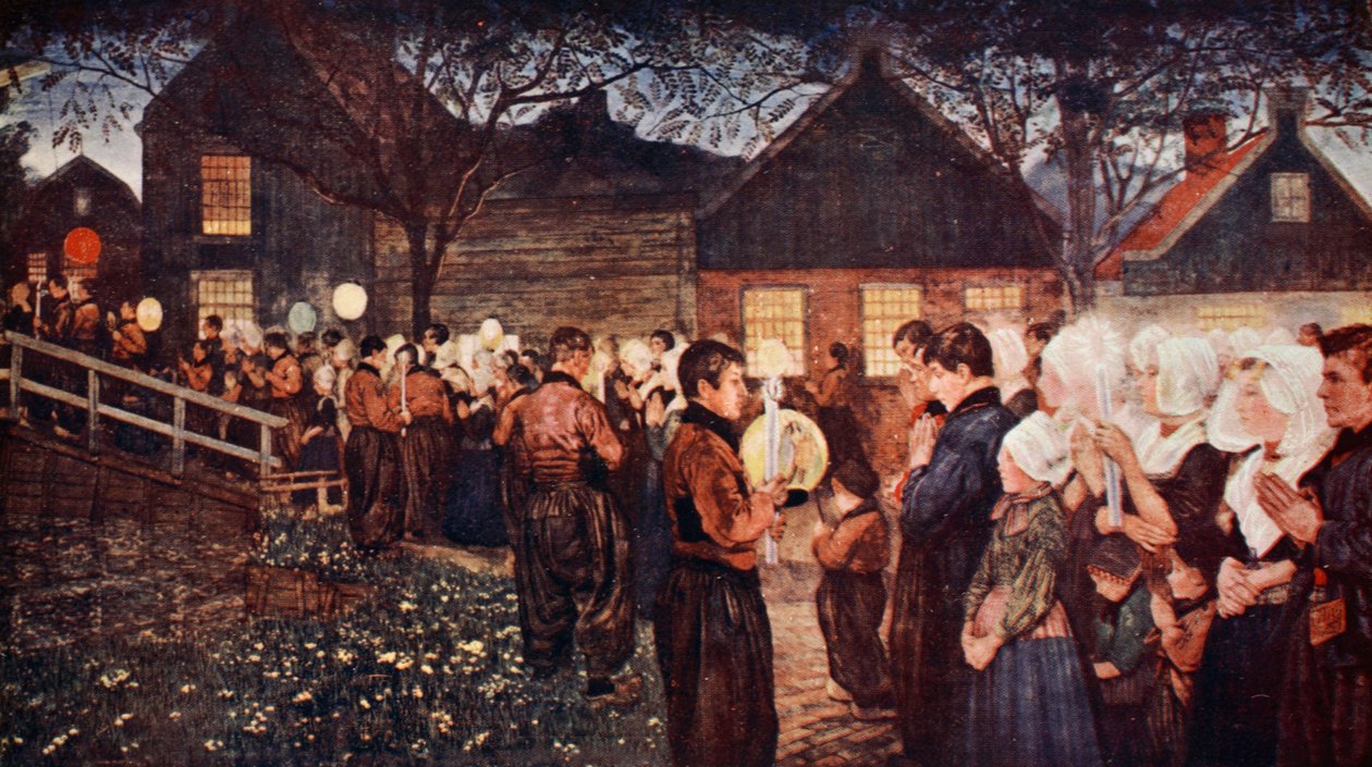 Procesja religijna II, 1904 autorstwa Nico Jungman