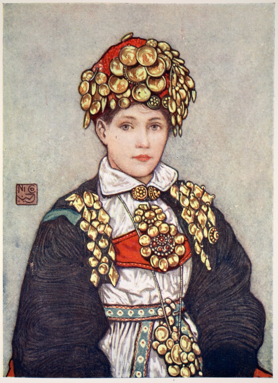Saetersdalen Panna Młoda, 1905 autorstwa Nico Jungman