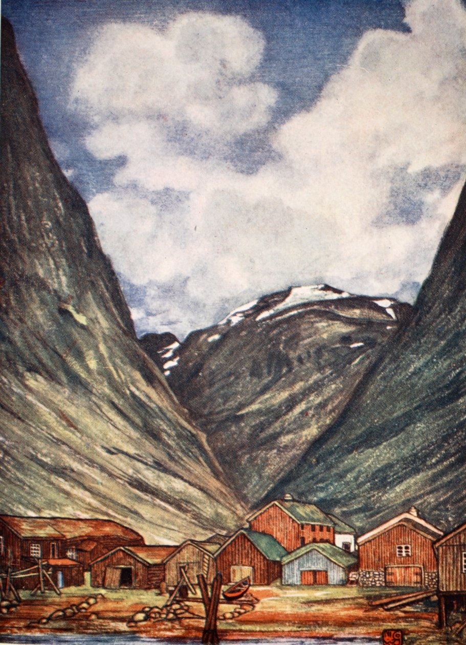 Ośnieżona góra w Sundalsoren, 1905 autorstwa Nico Jungman