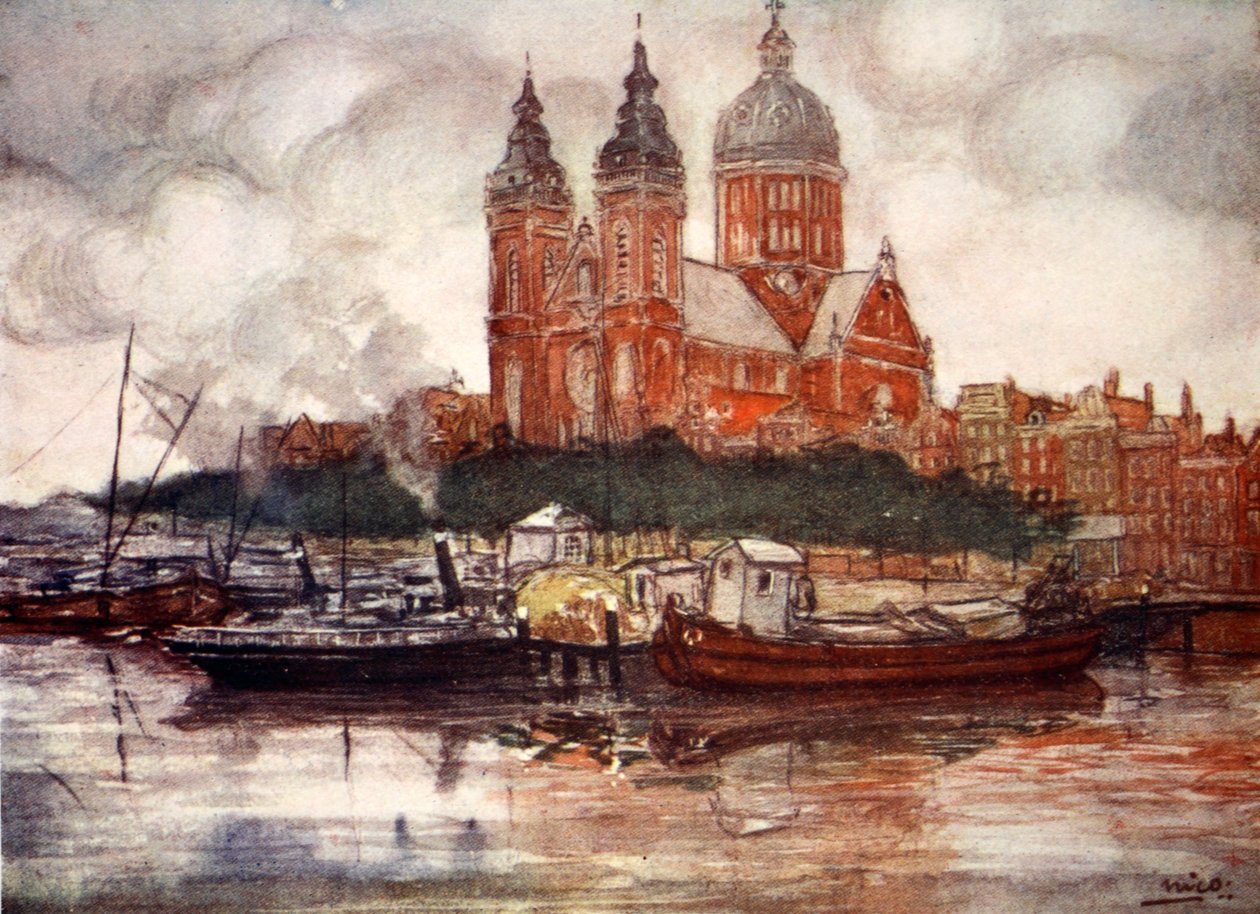 Kościół św. Mikołaja, Amsterdam, 1904 autorstwa Nico Jungman