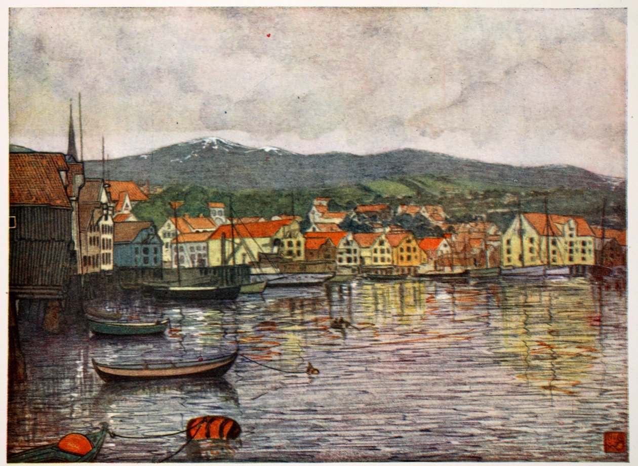 Miasto Molde, 1905 r. autorstwa Nico Jungman