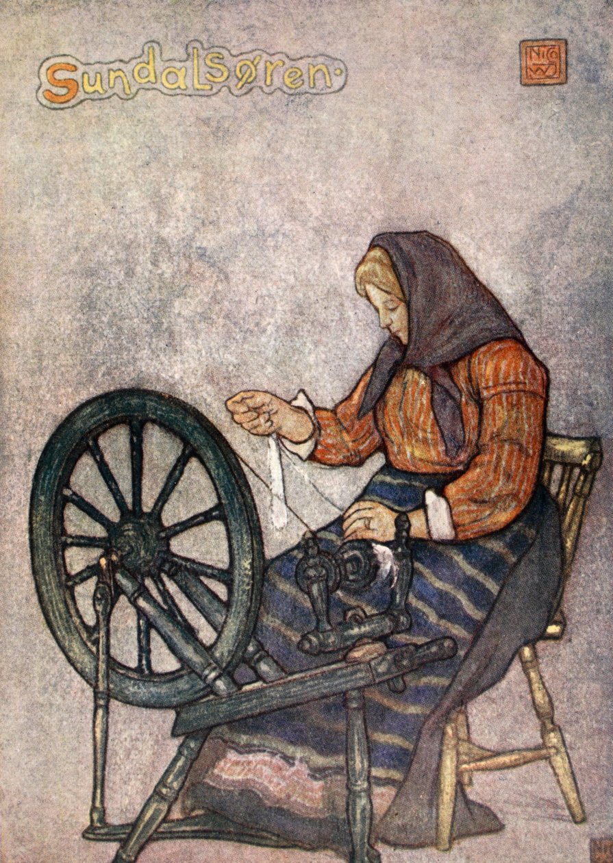 Kobieta wirująca, Sundalsoren, 1905 autorstwa Nico Jungman