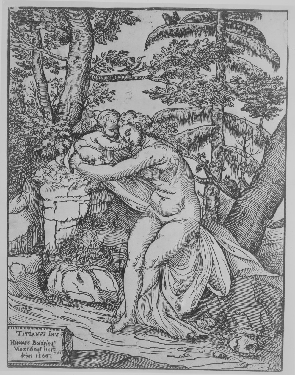 Wenus i Kupidyn, 1566., 1566. autorstwa Nicolò Boldrini