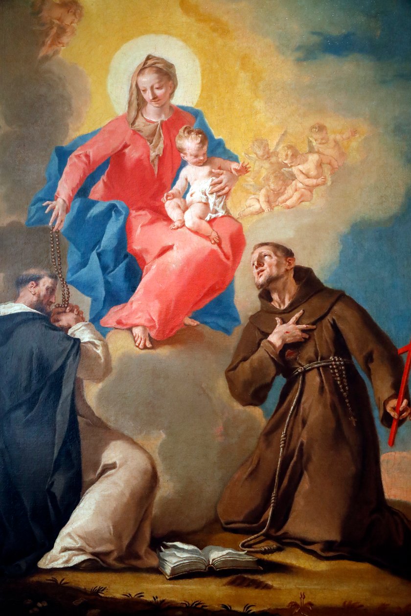 Galeria Narodowa. Matki Bożej Różańcowej ze św. Dominikiem i św. Franciszkiem d