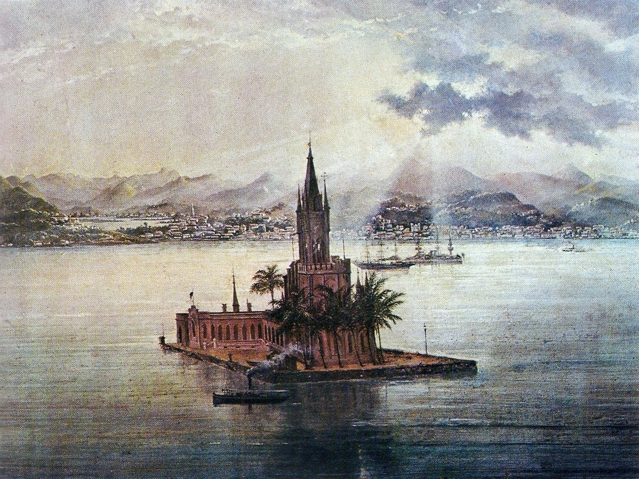 Panorama zatoki Guanabara autorstwa Nicola Antonio Facchinetti