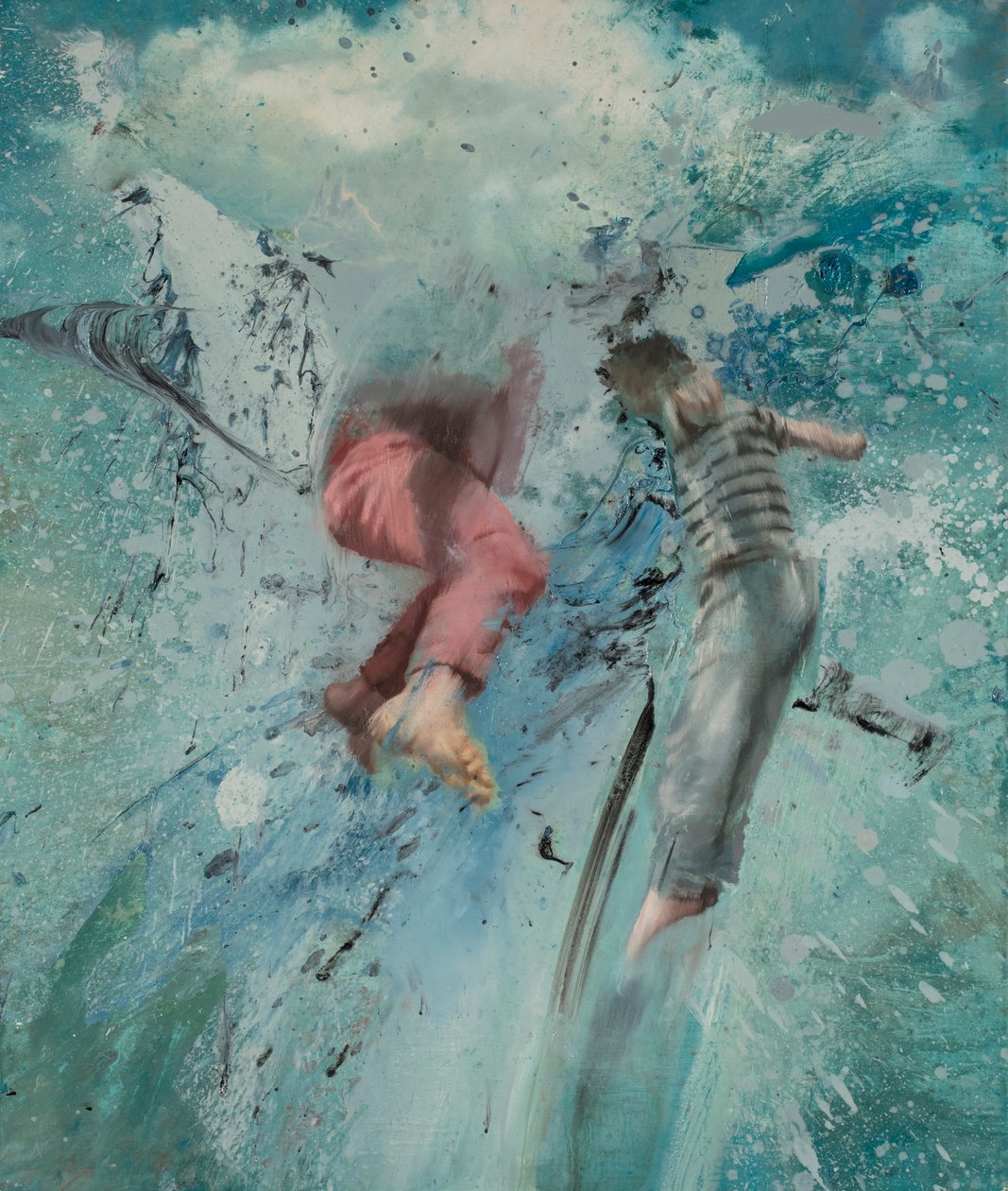 Cloud Leap, 2019 (olej na płótnie) autorstwa Nicola Pucci