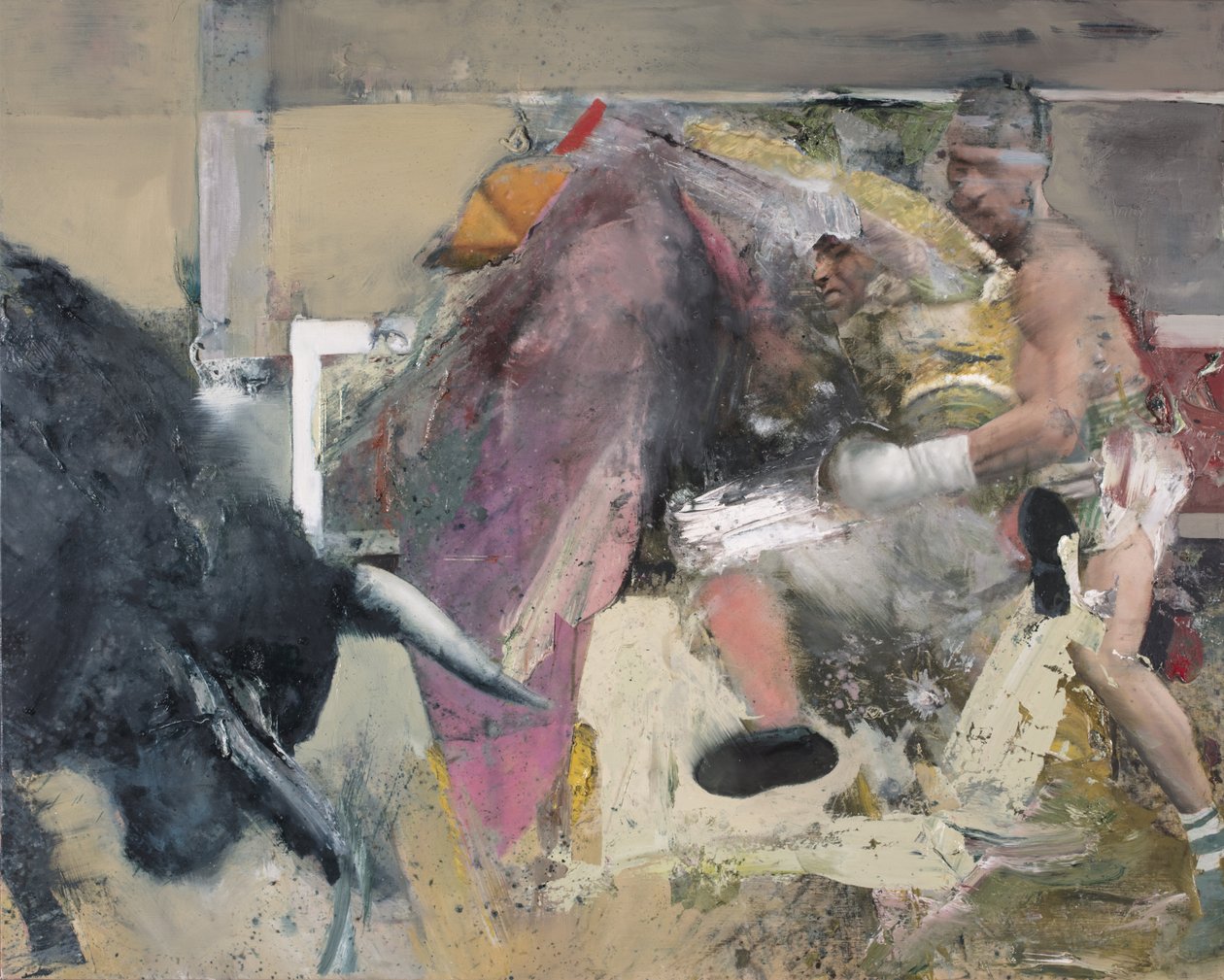 Corrida III, 2018 (olej na płótnie) autorstwa Nicola Pucci