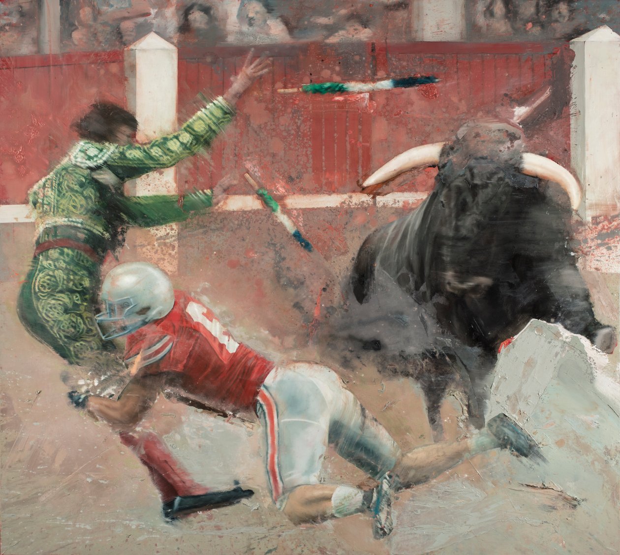 Corrida II, 2018 (olej na płótnie) autorstwa Nicola Pucci