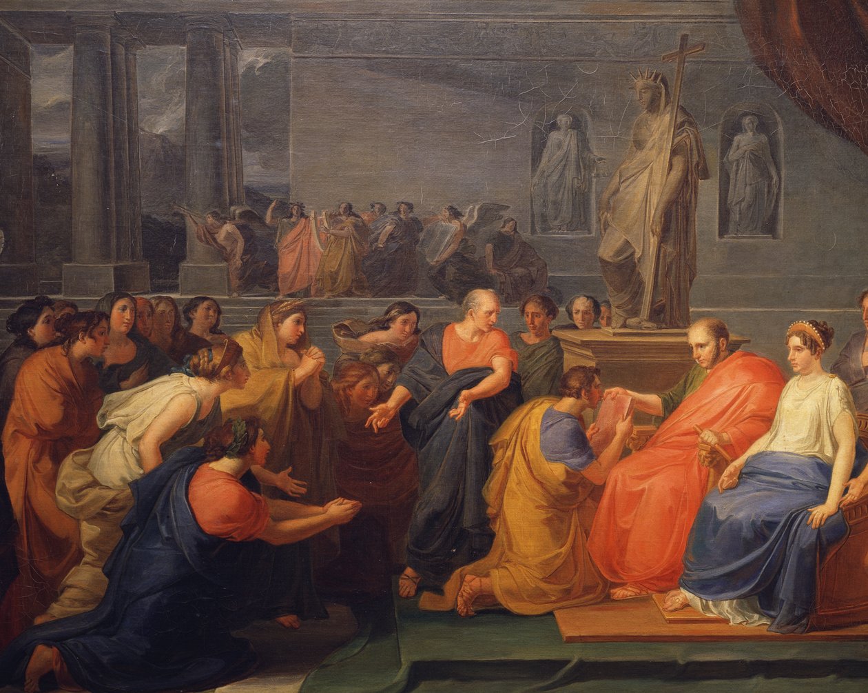 Dwanaście prowincji imperium składających hołd Franciszkowi I (Burbone) – Nicola de Laurentis (1783-1832). autorstwa Nicola de Laurentiis