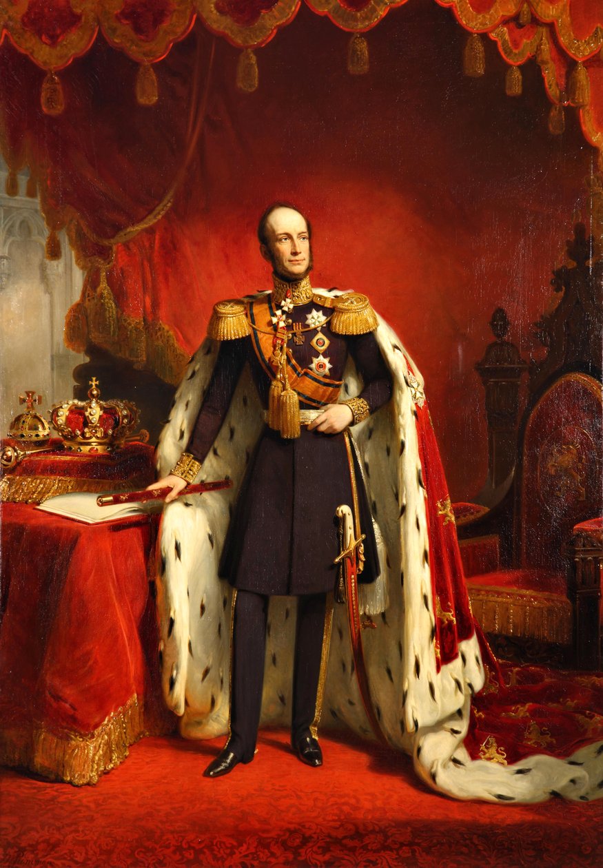 Portret Wilhelma II Niderlandzkiego (1792-1849) autorstwa Nicolaas Pieneman