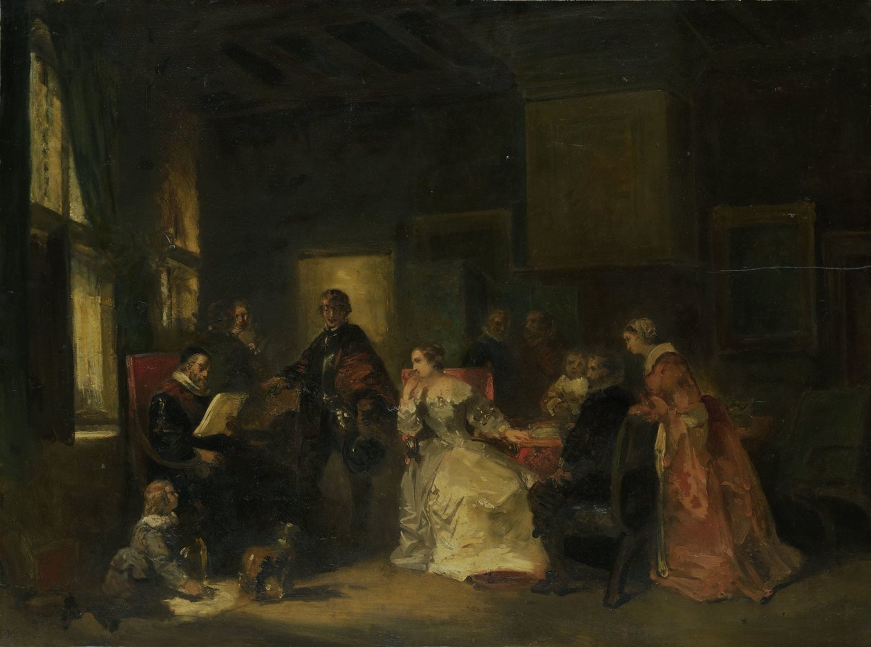 Scena historyczna z Wilhelmem Milczącym? autorstwa Nicolaas Pieneman