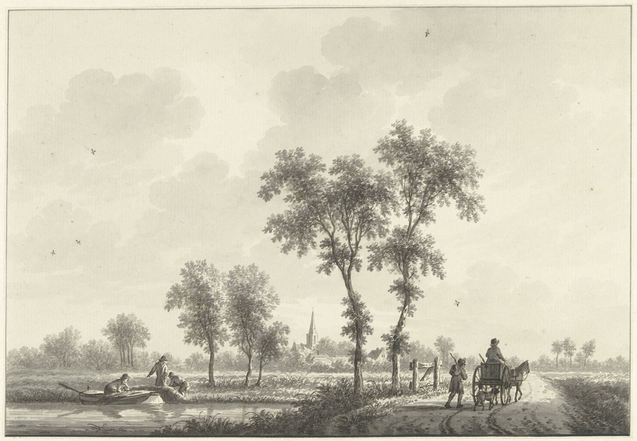 Wieś Spijk w Gelderland autorstwa Nicolaas Wicart